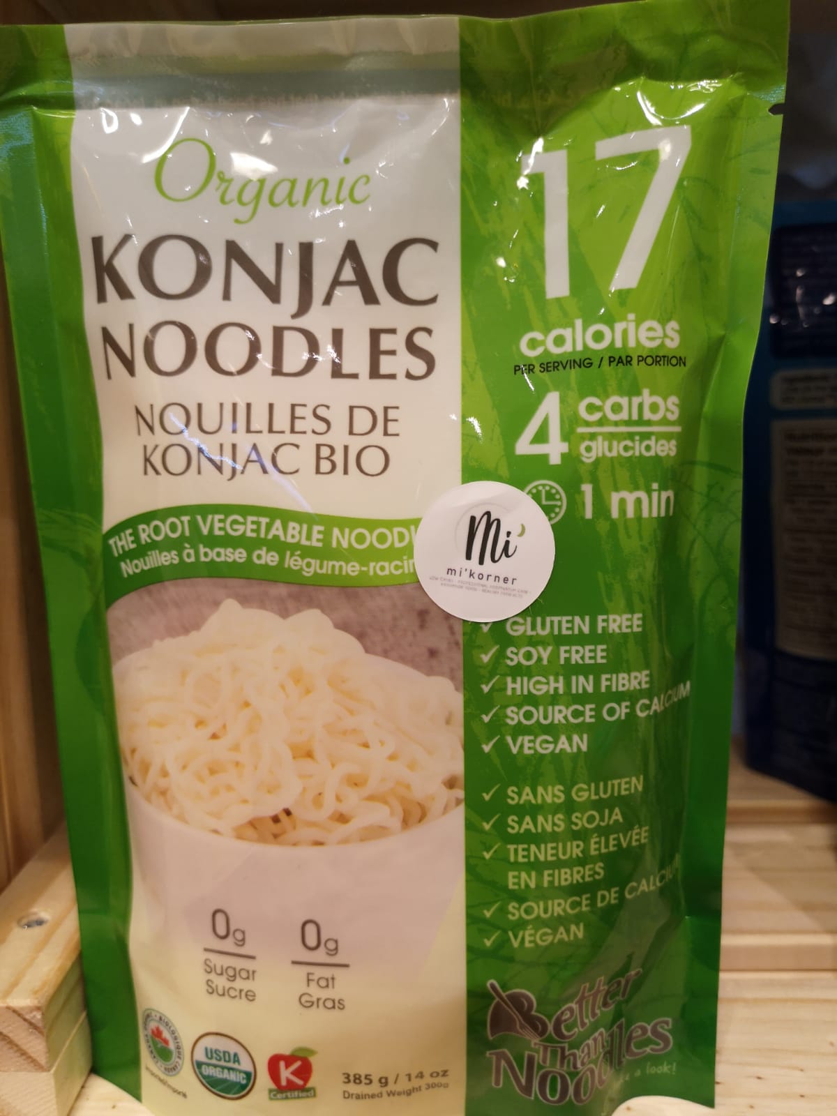 Nouilles de Konjac Bio - Better Than Noodles – Kéto Montréal